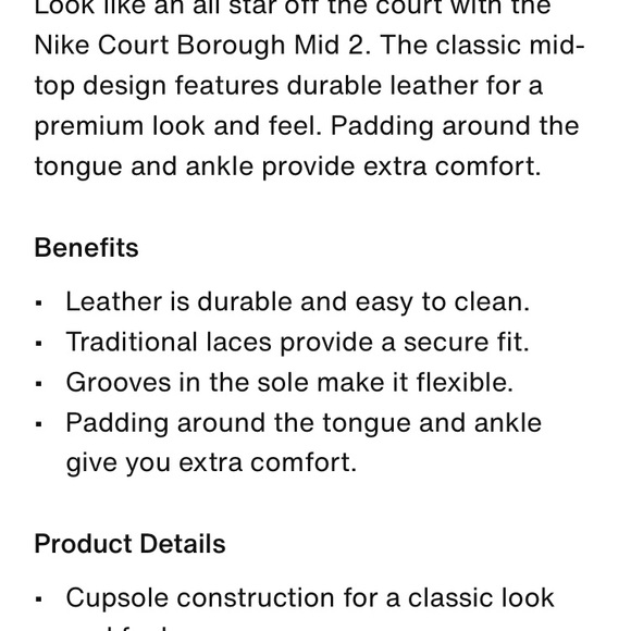 Nike Court Borough Mid 2 - Picture 8 of 8